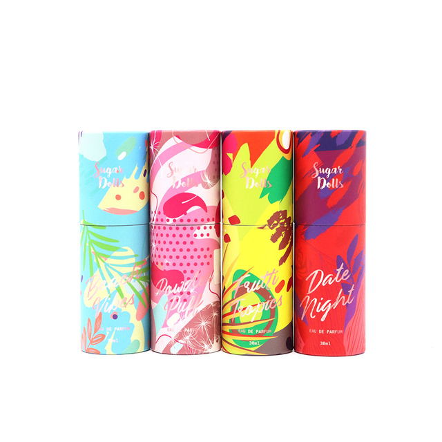 Tubo cilíndrico de papel Kraft de alta calidad, tubo de papel para embalaje, tubo de papel Kraft para emulsión de aceite esencial de Perfume, embalaje de 30ml