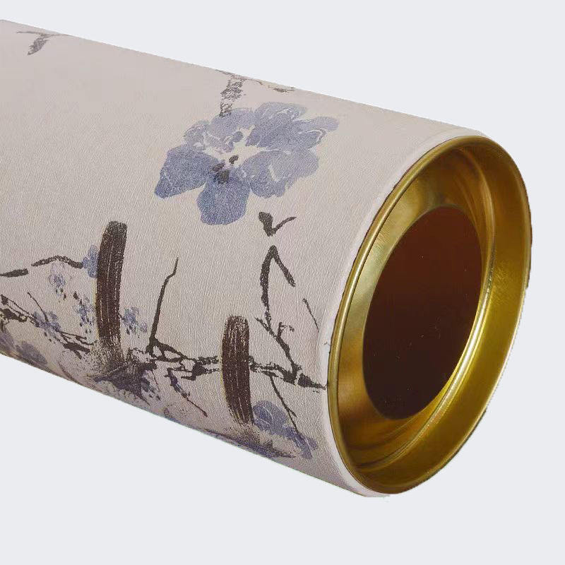 Empaquetado del tubo del papel del té del bocado del helado de la comida del diseño redondo de Kraft de lujo biodegradable personalizado