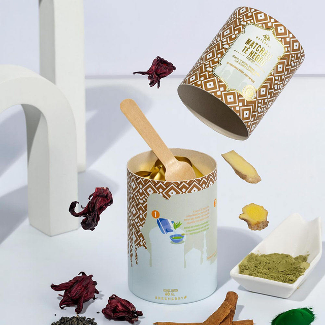 Firstsail Ecológico Diseño personalizado Suelto Té Café Grano Caja redonda Embalaje Cilindro Cartón Caja de embalaje de alimentos Tubo de papel