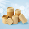 Tubo de papel Kraft personalizado 100% respetuoso con el medio ambiente, embalaje de alimentos, hoja, té, flor, tubo de embalaje