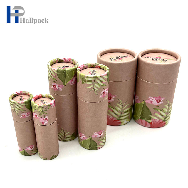Varios cilindros de tamaño empujan hacia arriba los tubos de lápiz labial de Shell de papel de tubo redondo de papel Kraft