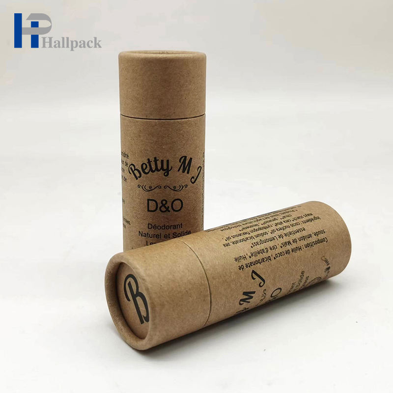 El tubo de papel redondo de la cartulina de Kraft de la impresión de lujo empuja hacia arriba el tubo de papel