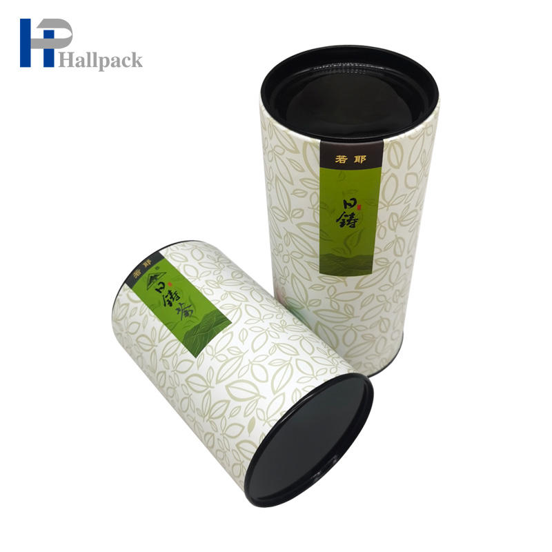 Tubo de papel de cartón para enlatado de alimentos, tubo de papel con tapa de metal