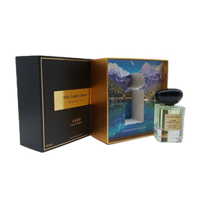 Caja de envasado de perfume impreso de aluminio de oro personalizado con caja de regalo de almacenamiento en brote de laminación Matt