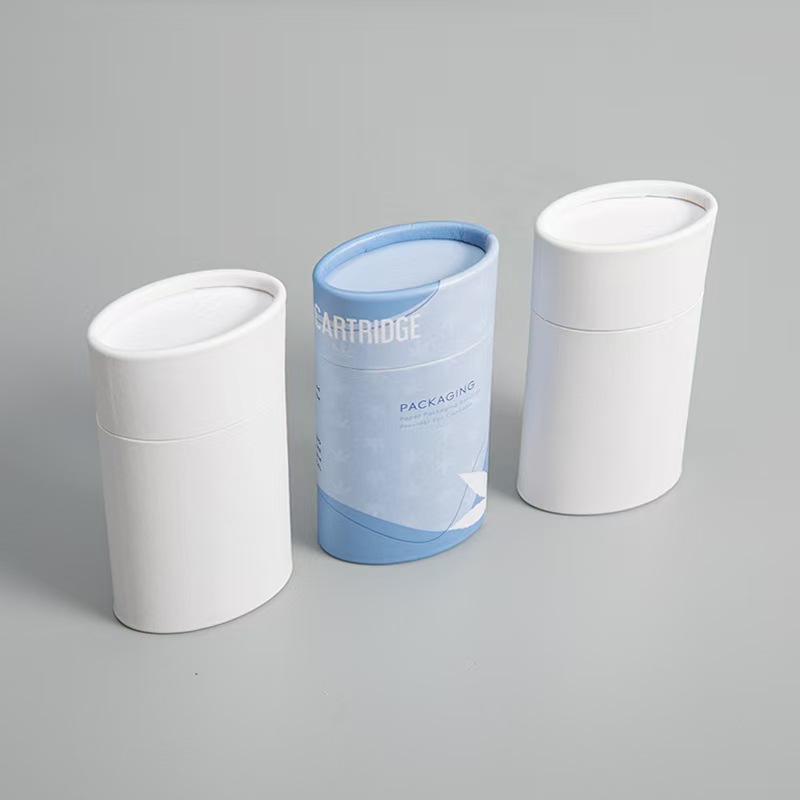 Envasado de tubo de empuje de papel cosmético para bálsamo labial de lápiz labial desodorante