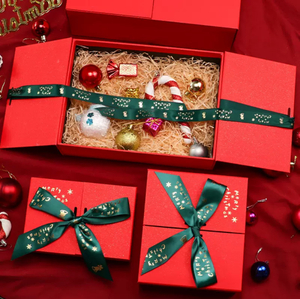 Diseño personalizado Caja de envasado de regalo de Navidad para chocolates galletas joyas de dulces regalo de cumpleaños