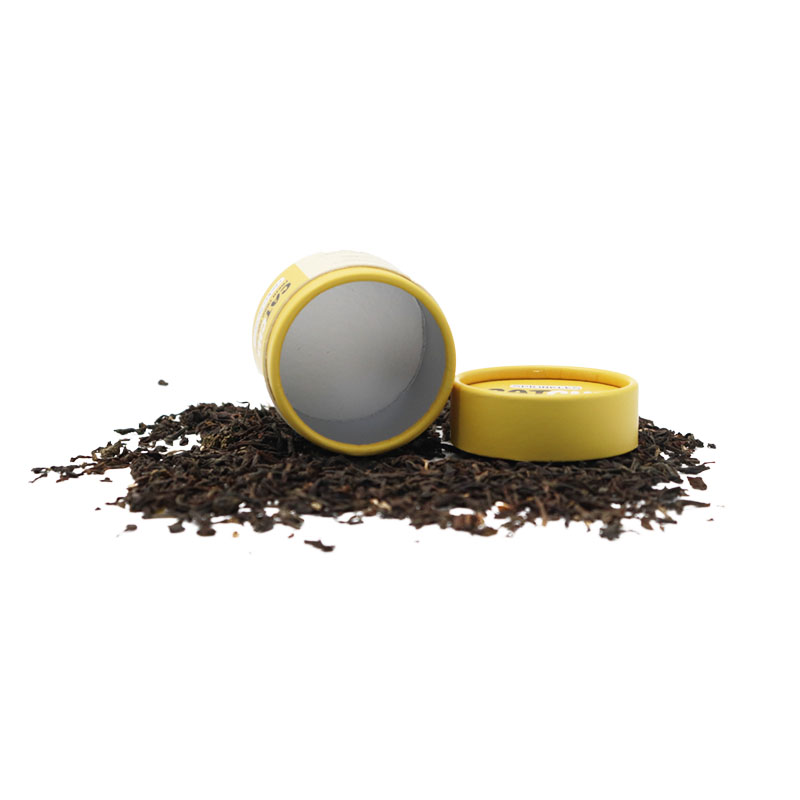 Papel biodegradable Embalaje de tubo de grado de alimentos Té redondo de té lata