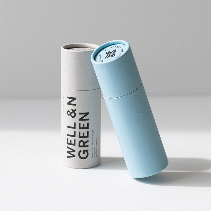 Embalaje de papel biodegradable Embalaje de bálsamo labial Embalaje de tubo de papel para cosmético