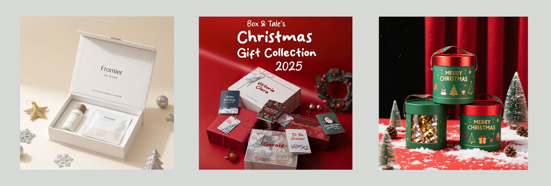 Embalaje de regalos de Navidad