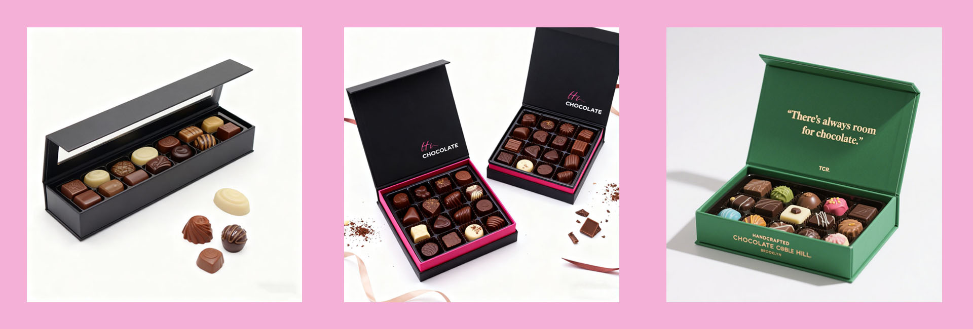 caja de embalaje de chocolates