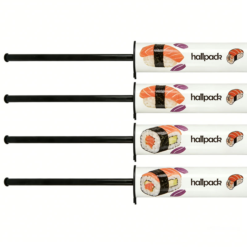 Tubo de papel biodegradable del estallido del empuje del envase del cilindro redondo para la torta del sushi