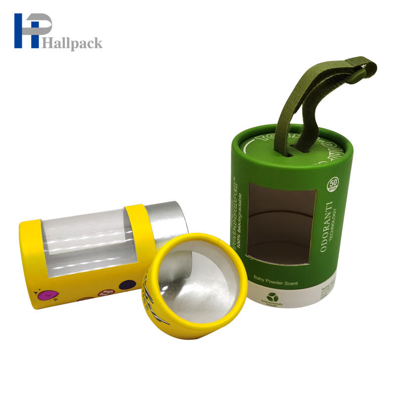 Tubo de papel electrónico del papel de la botella de cristal del cilindro del paquete del tubo con la cinta