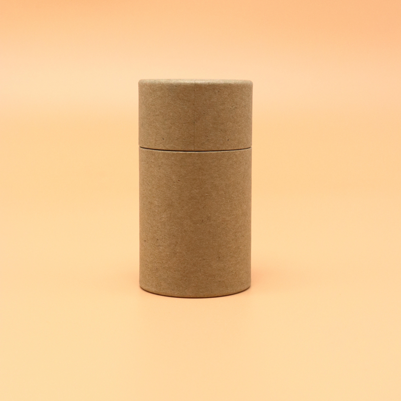 Nuevo diseño, tubo de Kraft de pimienta, sal, especias, embalaje, contenedor de tubo de papel de polvo suelto biodegradable