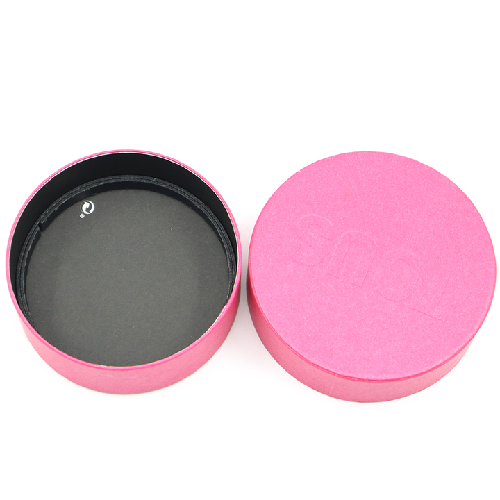 Caja cilíndrica de cartón para joyería de lujo personalizada, caja de tubo redondo empaquetada para reloj, pendientes de piedras preciosas, pulsera, collar, anillo