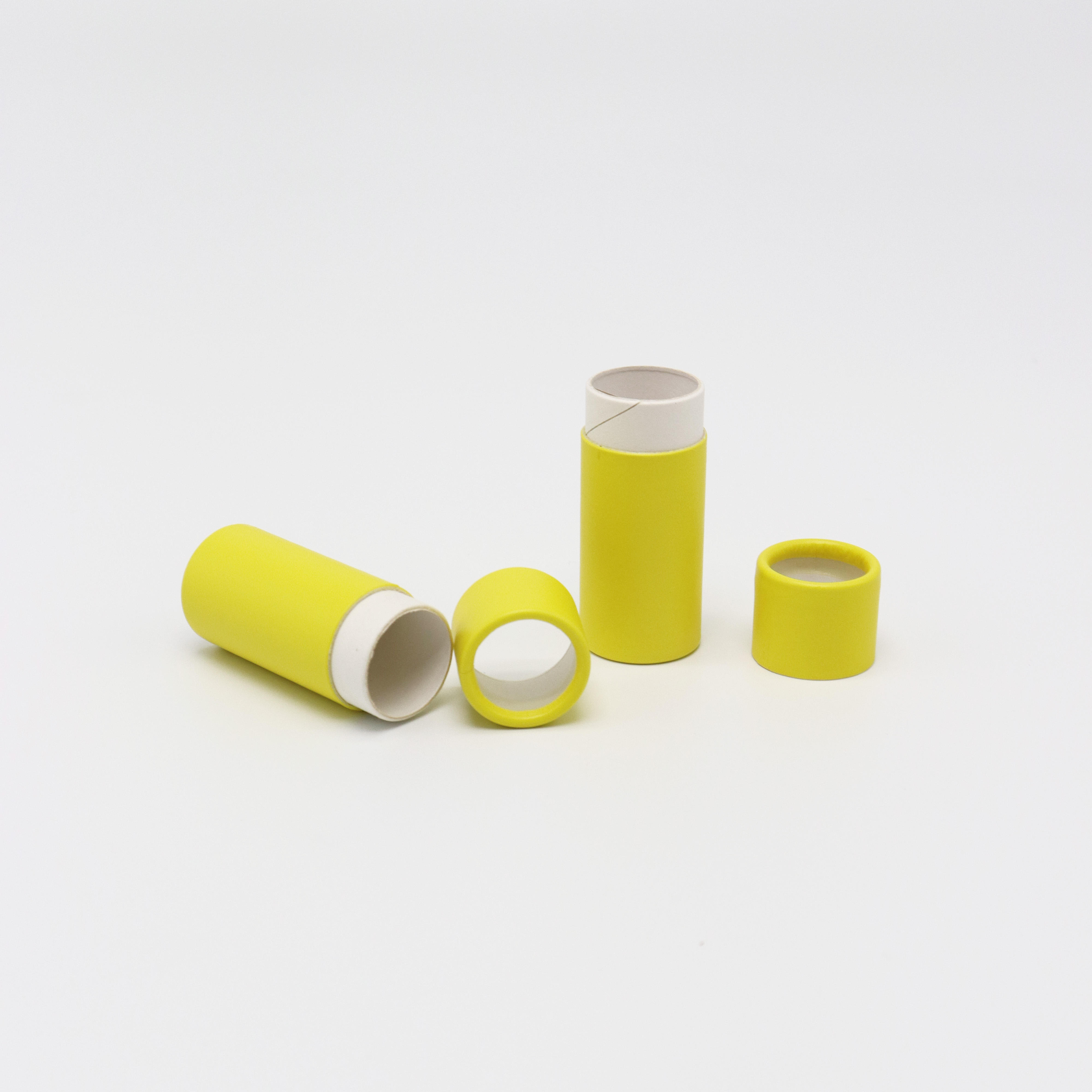 Caja de papel Kraft para cosméticos, tubo de papel de impresión en color, caja de embalaje, tubo de lápiz labial personalizado biodegradable, embalaje de tubo de cartón