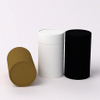 Paquete de cosméticos biodegradable, caja redonda de cartón Kraft reciclado, tubo de papel de embalaje de calidad alimentaria para té, superventas