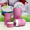 Paquete despegable fácil personalizado biodegradable Hallpack para embalaje de cilindro de papel para café, té y chocolate