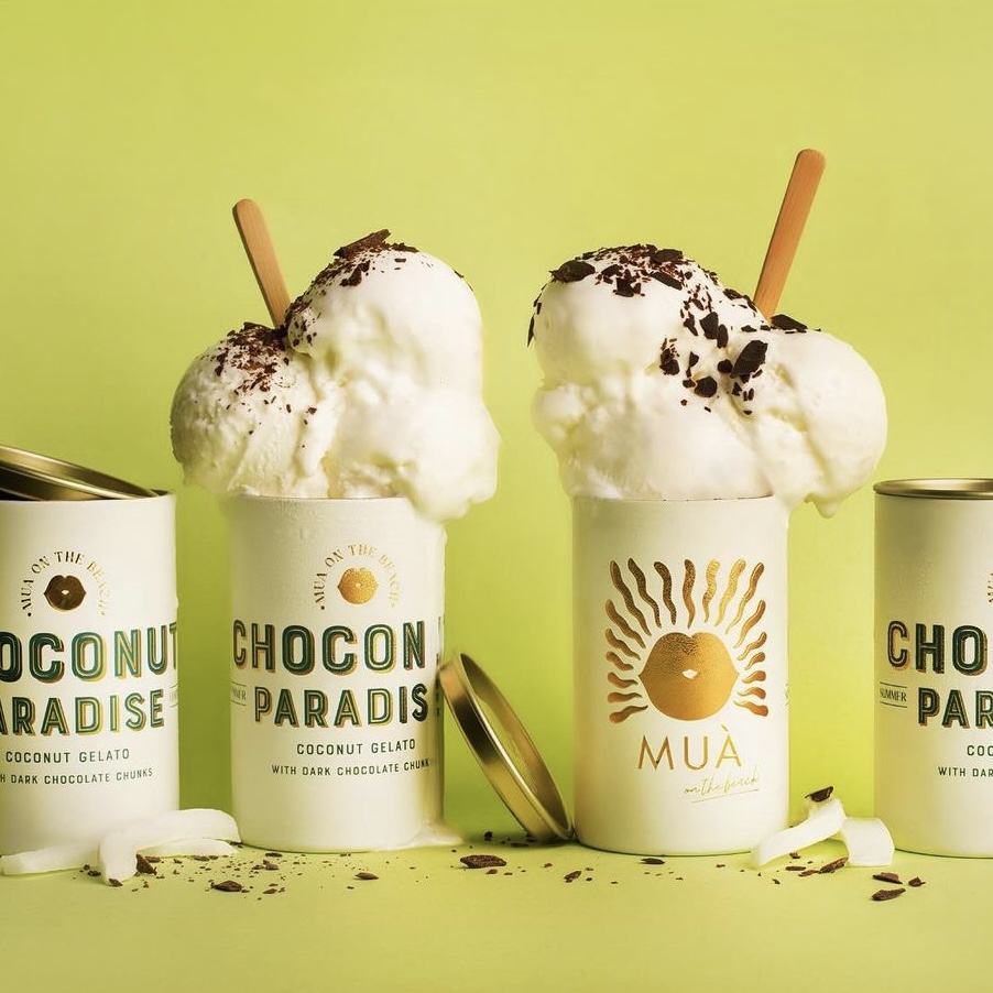 Cilindro de cartón creativo personalizado, contenedor de helado de calidad alimentaria con tapa metálica, tubo de papel, paquete de papel de aluminio de pared interior