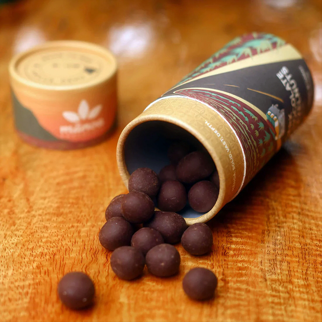 Embalaje de papel reciclado de diseño de lujo de alta calidad, embalaje de cartón de tubo redondo para caja de galletas, pastel de chocolate