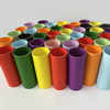 Núcleos de papel artístico de diseño de 2 pulgadas, tubos de papel de colores reciclables hechos a mano, 54mm