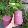Tubo de caja redonda de cartón de embalaje de tubo de papel de té de vela negra Kraft de cartón cilíndrico 100% reciclado con tamaño personalizado