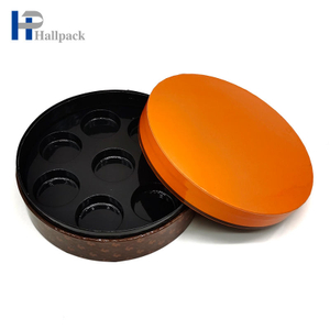 Tubo de papel de color redondo, embalaje de celofán, tubo de papel de chocolate