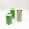 Envases de tubos de té de papel Kraft de grado alimenticio personalizados Hallpack, productos alimenticios saludables, envases estilo lata para granos de café