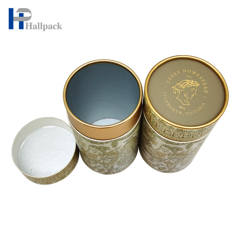 Tubos de té Kraft de papel ecológico, caja de tubos de papel de 30ml para productos cosméticos redondos para el hogar/cosméticos/alimentos/regalos y manualidades, se acepta 500 Uds.