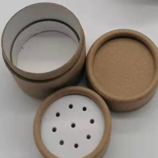 Tubo tamiz de papel para champú en polvo, papel de aluminio interior, papel artesanal cosmético, contenedor de cosméticos de papel Kraft reciclable, 1 Uds.