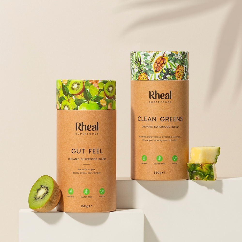 Tubo de embalaje de caja cilíndrica de embalaje de té superalimento de café impreso de grado alimenticio personalizado biodegradable para almacenamiento de polvo de colágeno