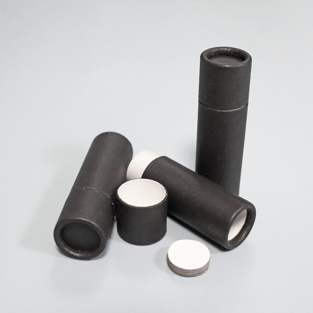 Tubos vendedores calientes del protector labial del marrón blanco negro de 1oz con precio bajo