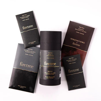 Cilindro de chocolate biodegradable de calidad alimentaria, embalaje para café, caja de tubo redondo, tubo redondo de papel Kraft personalizado