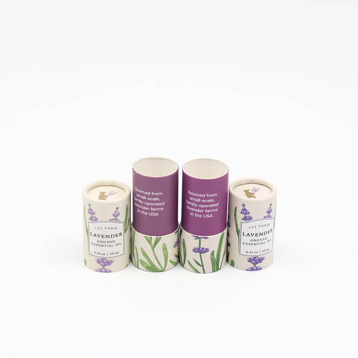 Embalaje cosmético personalizado de alta calidad, caja cilíndrica de cartón, tubo de papel, embalaje para perfume, esmalte de uñas, aceite esencial
