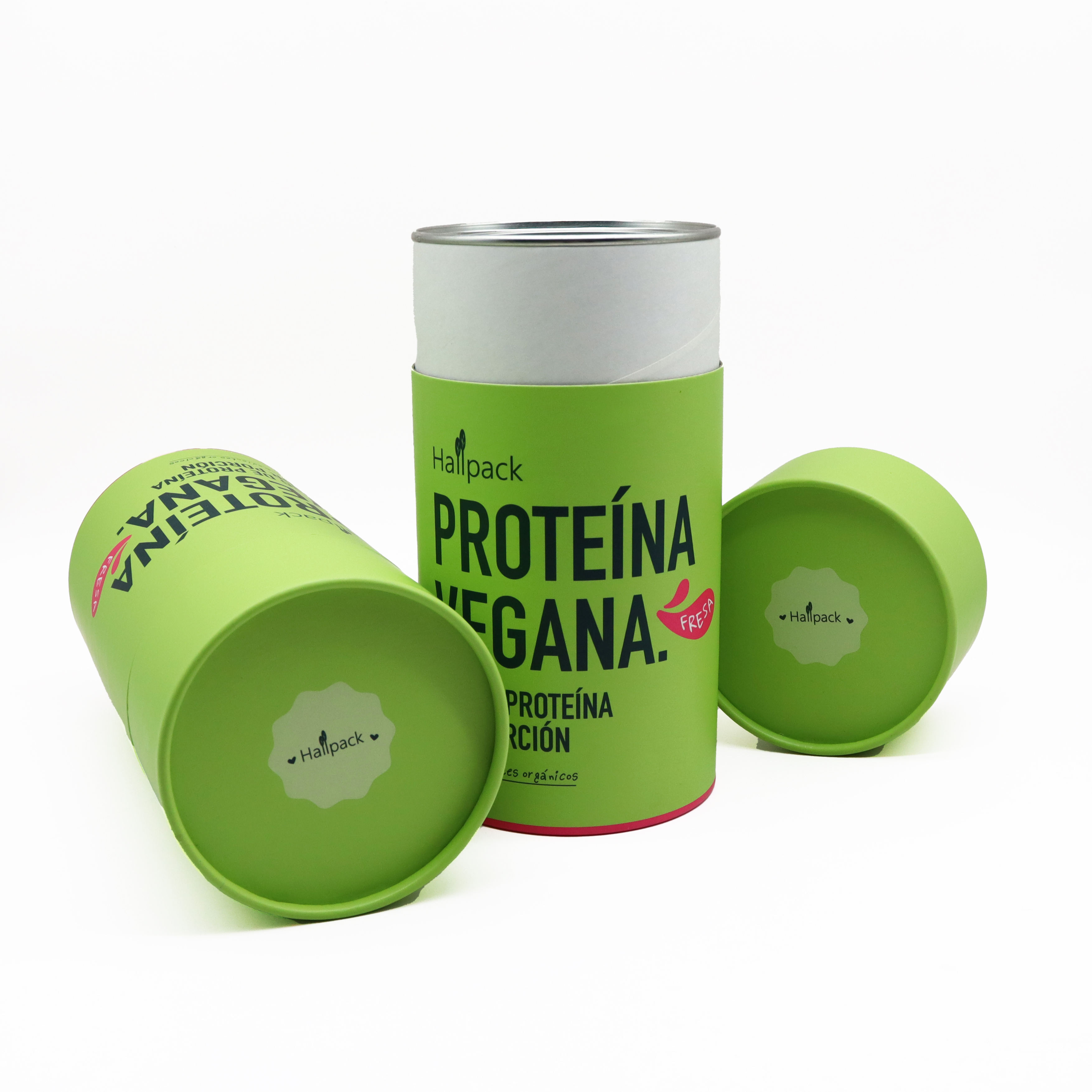 Tubo de papel para alimentos de cartón Kraft de alta calidad, tubo redondo de embalaje, papel de aluminio, estampado ecológico e impresión que desaparece