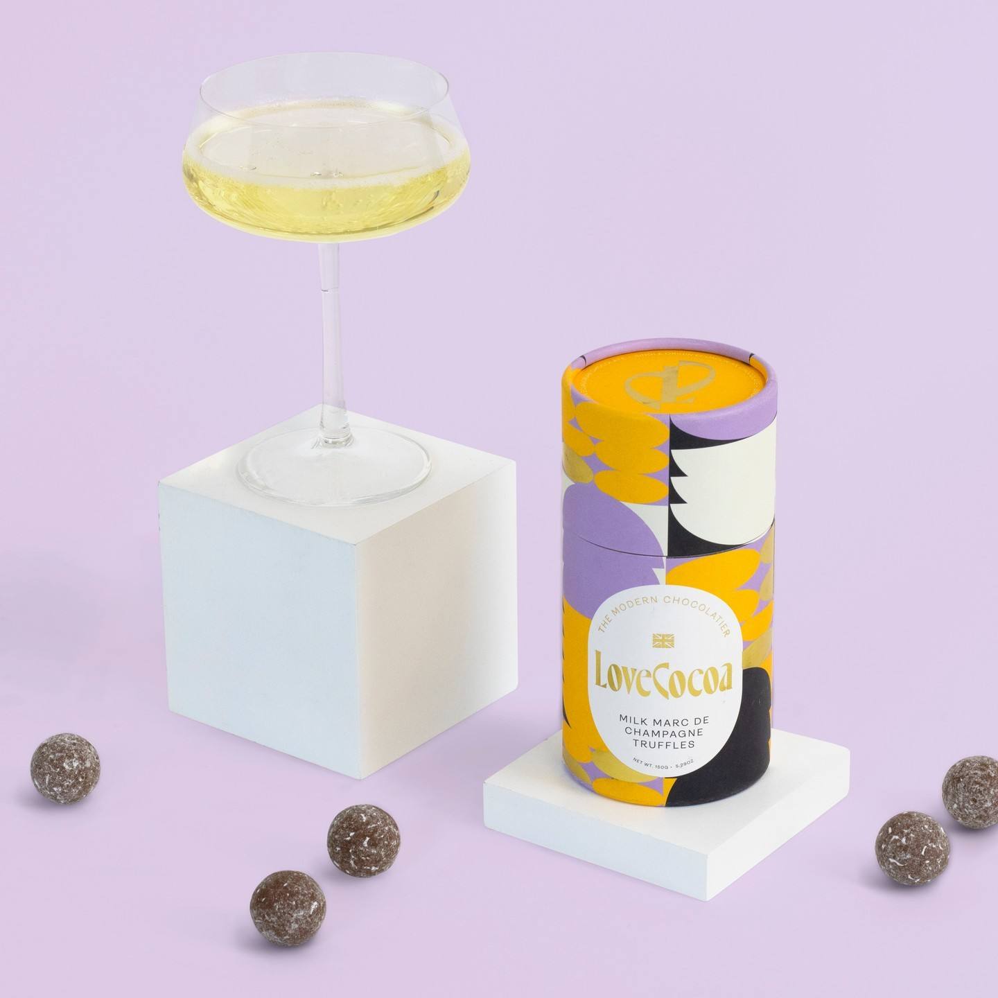 Embalaje de tubo de papel biodegradable para chocolate, café, té, caja de tubo redondo duradera