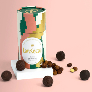 Embalaje de tubo de papel biodegradable para chocolate, café, té, caja de tubo redondo duradera