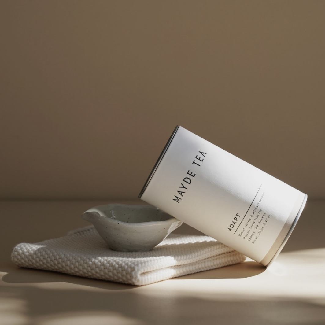 Impresión personalizada de alimentos cilíndricos biodegradables con tapa de hierro, bolsas de bote de té Premium, embalaje de caja de tubo para paquete de té suelto