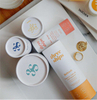 Caja cilíndrica de diseño, aceites esenciales cosméticos, botella para cuidado de la piel, caja de embalaje de tubo de papel personalizada redonda de cartón para energía suelta