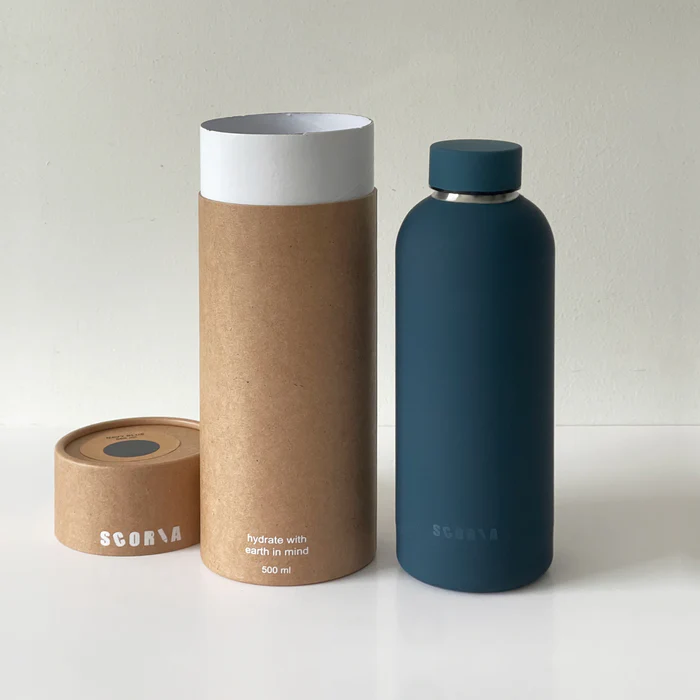 Hallpack Design Tubo de papel redondo ecológico 100% libre de plástico para botella Tubo de papel de material biodegradable para botella