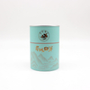 Cajas de tubo con logotipo impreso té circular de embalaje ecológico, caja de regalo personalizada con cilindro de papel de diseño personalizado