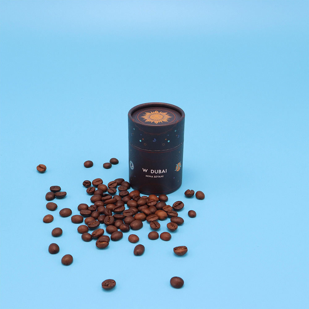 Logotipo de impresión personalizado, embalaje de tubo de papel para té, contenedor cilíndrico de cartón de calidad alimentaria para embalaje de caja redonda de té y café