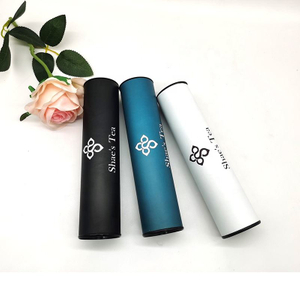 Empaquetado del tubo del papel del té del bocado del helado de la comida del diseño redondo de Kraft de lujo biodegradable personalizado