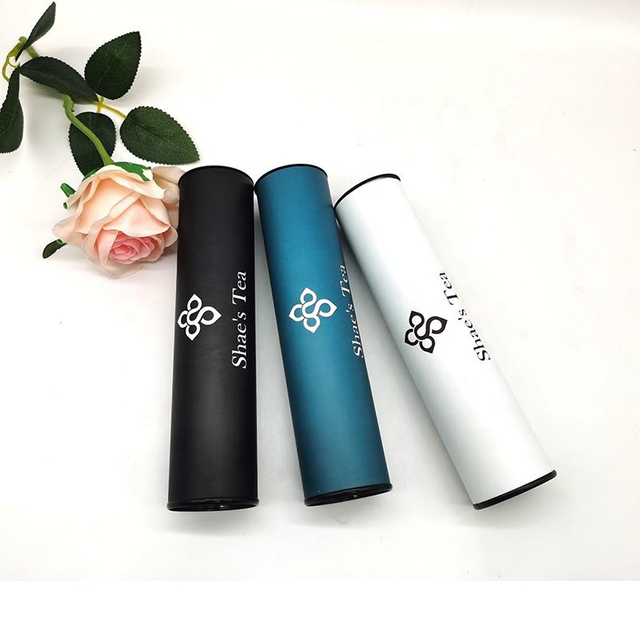 Empaquetado del tubo del papel del té del bocado del helado de la comida del diseño redondo de Kraft de lujo biodegradable personalizado