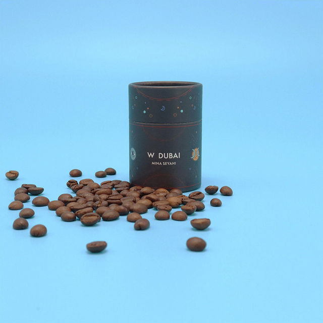 Logotipo de impresión personalizado, embalaje de tubo de papel para té, contenedor cilíndrico de cartón de calidad alimentaria para embalaje de caja redonda de té y café