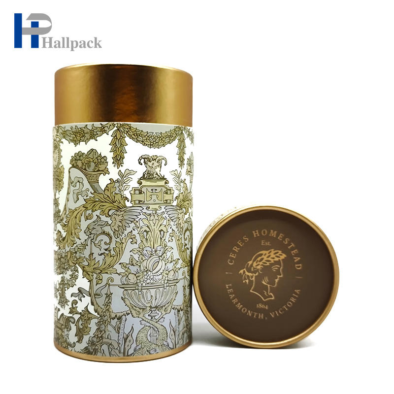 Tubos de papel de embalaje de bocadillos de tubo de papel de embalaje de regalo de cartón