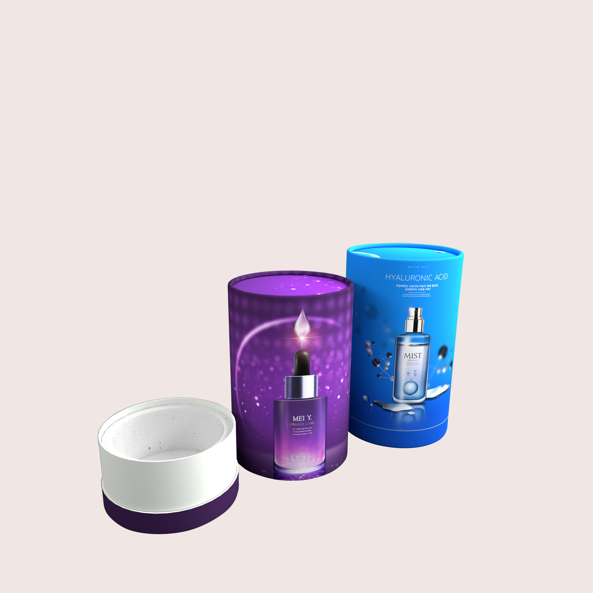 Tubo de caja de papel Kraft ecológico de alta calidad, tubo de embalaje cosmético, envío por correo, tubo de papel para alimentos