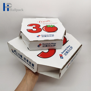 Caja de papel de embalaje impresa de categoría alimentaria de caja de pizza impresa de diseño personalizado