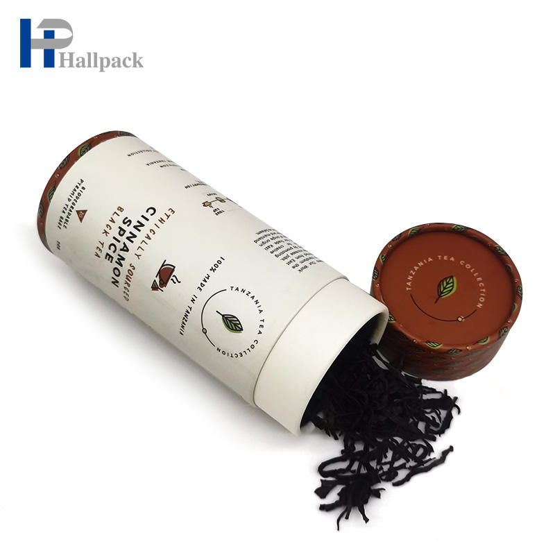 Papel artesanal, aceite de oliva, tubo de papel, tapa de caja, lata de papel, tubo de embalaje para té