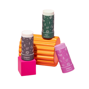 Embalaje de bálsamo labial de papel biodegradable de alta calidad, embalaje desodorante, tubo de papel Push Up, caja de tubo redondo, embalaje de cartón