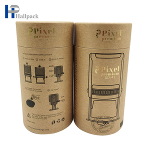 Tubos respetuosos del medio ambiente del papel de Kraft del sello del cilindro de encargo que empaquetan para los productos del hogar